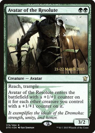 Avatar of the Resolute [Dragons of Tarkir Promos] | North Game Den