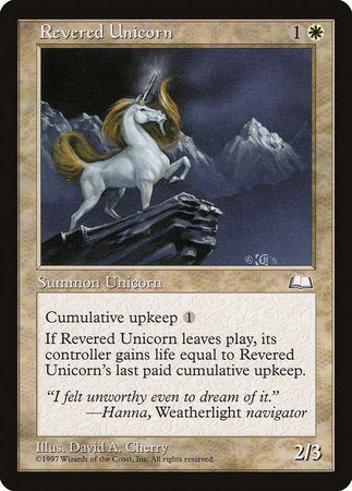 Revered Unicorn [Weatherlight] | North Game Den