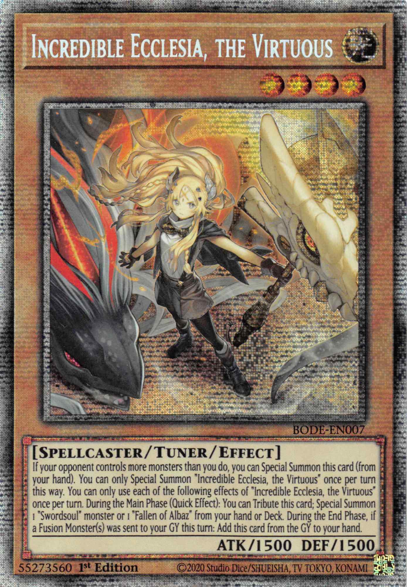 Incredible Ecclesia, the Virtuous [BODE-EN007] Starlight Rare | North Game Den