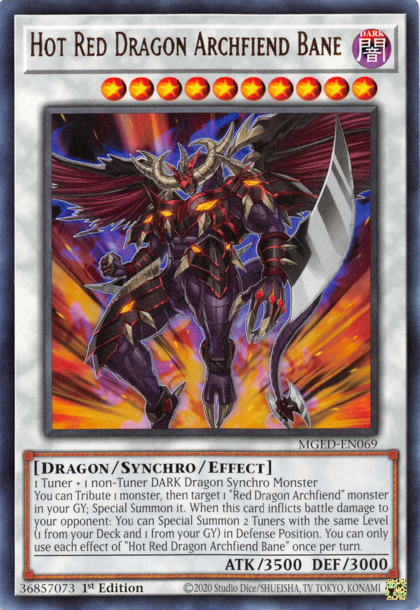 Hot Red Dragon Archfiend Bane [MGED-EN069] Rare | North Game Den