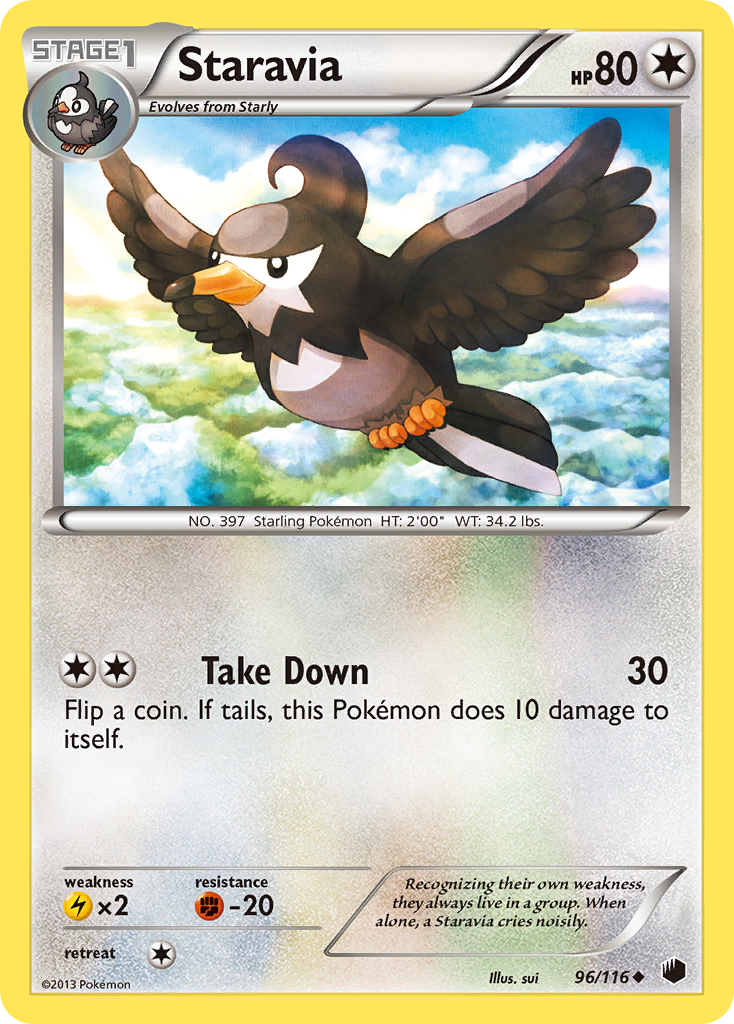 Staravia (96/116) [Black & White: Plasma Freeze] | North Game Den