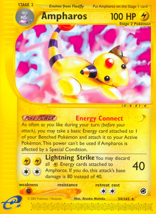 Ampharos (34/165) [Expedition: Base Set] | North Game Den