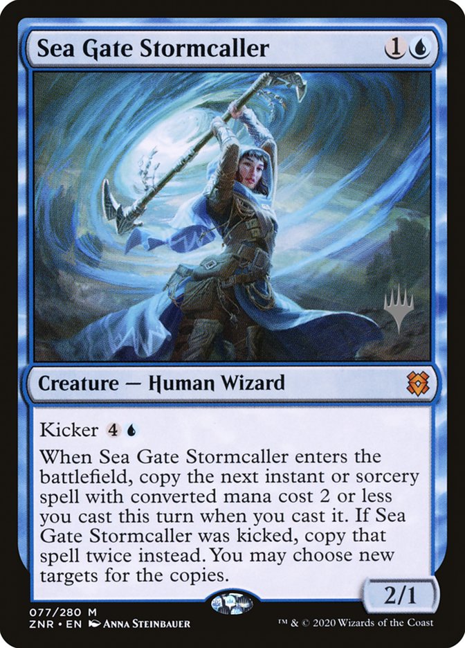 Sea Gate Stormcaller (Promo Pack) [Zendikar Rising Promos] | North Game Den