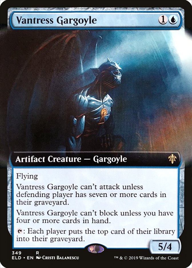 Vantress Gargoyle (Extended Art) [Throne of Eldraine] | North Game Den