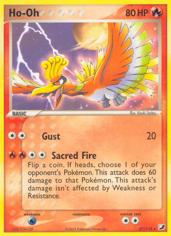 Ho-Oh (27/115) [EX: Unseen Forces] | North Game Den