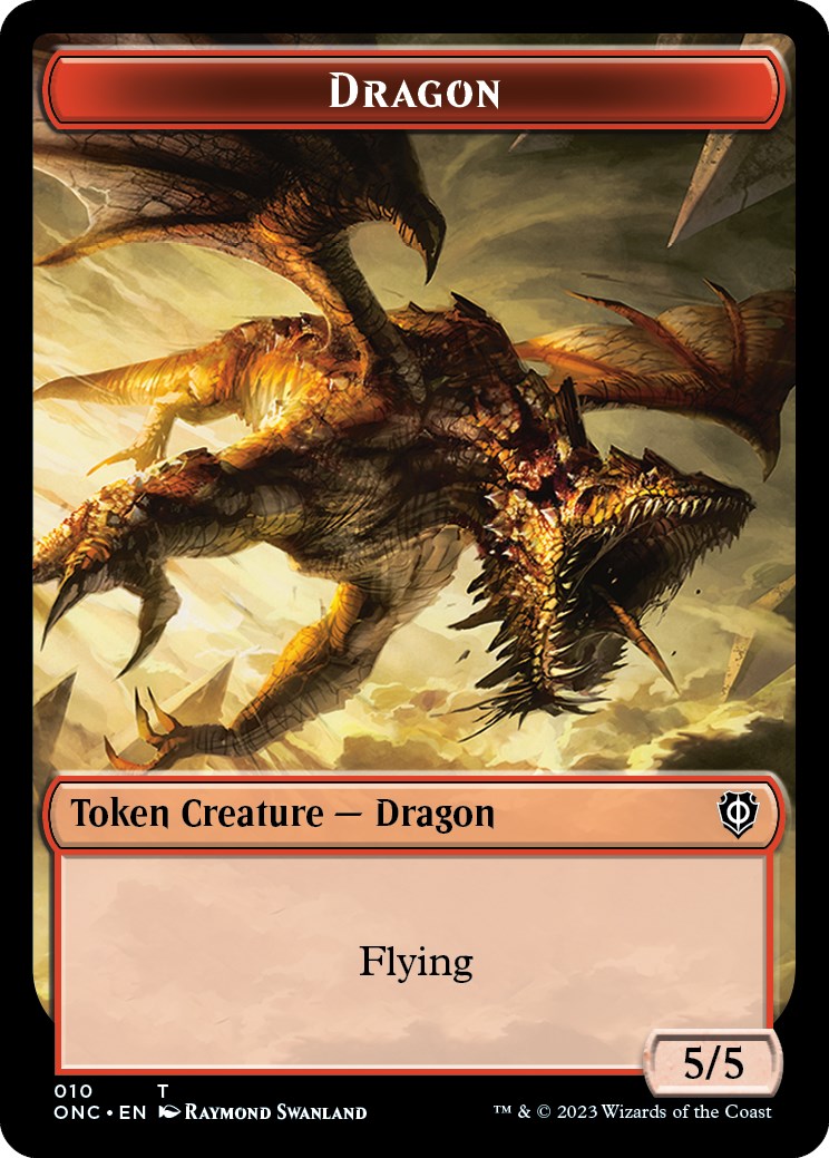 Kobolds of Kher Keep // Dragon Double-Sided Token [Phyrexia: All Will Be One Commander Tokens] | North Game Den