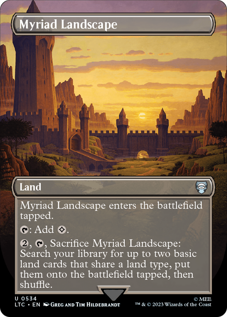 Myriad Landscape (Borderless) [The Lord of the Rings: Tales of Middle-Earth Commander] | North Game Den
