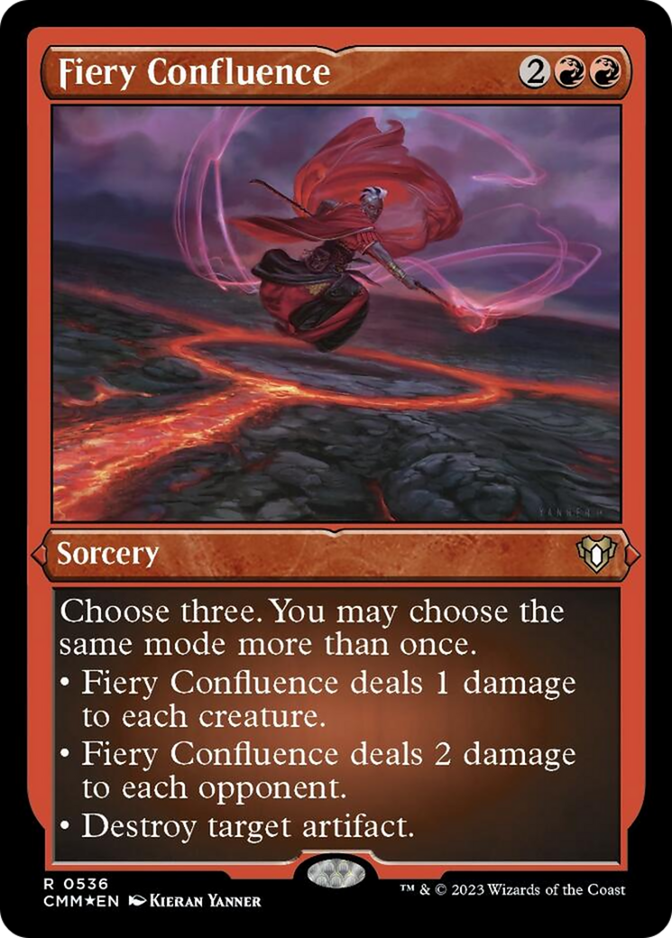 Fiery Confluence (Foil Etched) [Commander Masters] | North Game Den