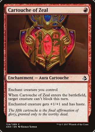 Cartouche of Zeal [Amonkhet] | North Game Den