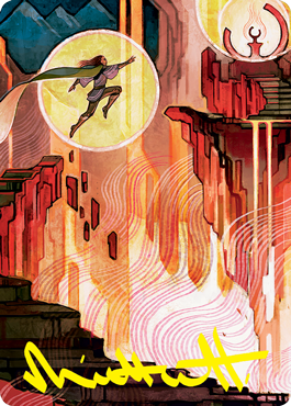 Thrill of Possibility Art Card (Gold-Stamped Signature) [Strixhaven: School of Mages Art Series] | North Game Den