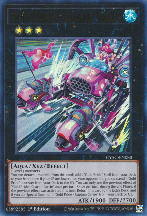 Gold Pride - Chariot Carrie [CYAC-EN088] Ultra Rare | North Game Den