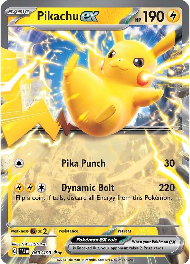 Pikachu ex (063/193) [Scarlet & Violet: Paldea Evolved] | North Game Den