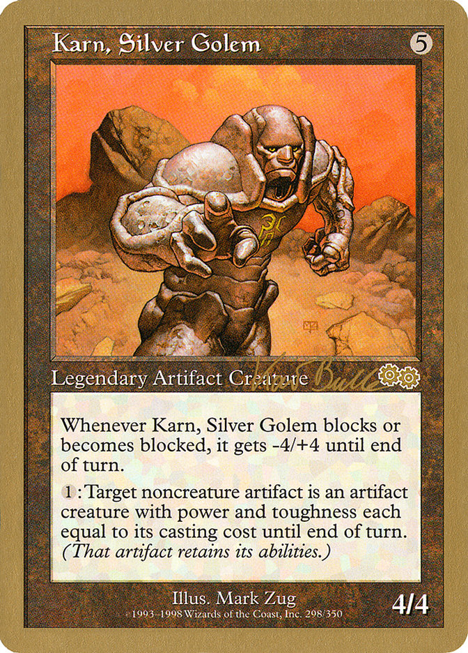 Karn, Silver Golem (Kai Budde) [World Championship Decks 1999] | North Game Den