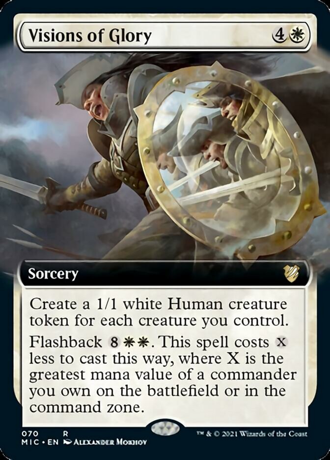 Visions of Glory (Extended) [Innistrad: Midnight Hunt Commander] | North Game Den