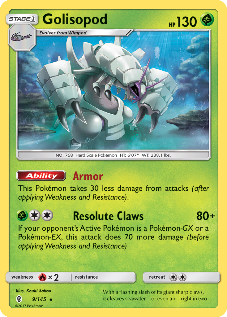 Golisopod (9/145) [Sun & Moon: Guardians Rising] | North Game Den
