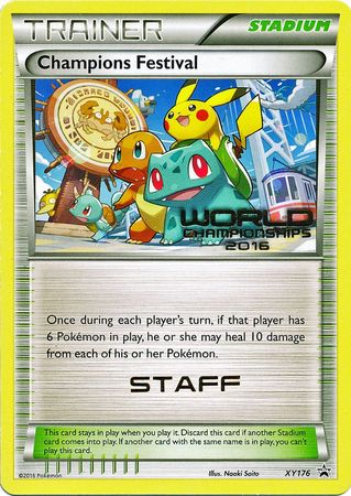 Champions Festival 2016 Staff (XY176) [XY: Black Star Promos] | North Game Den