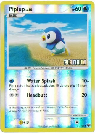 Piplup (71/100) [Burger King Promos: 2009 Collection] | North Game Den