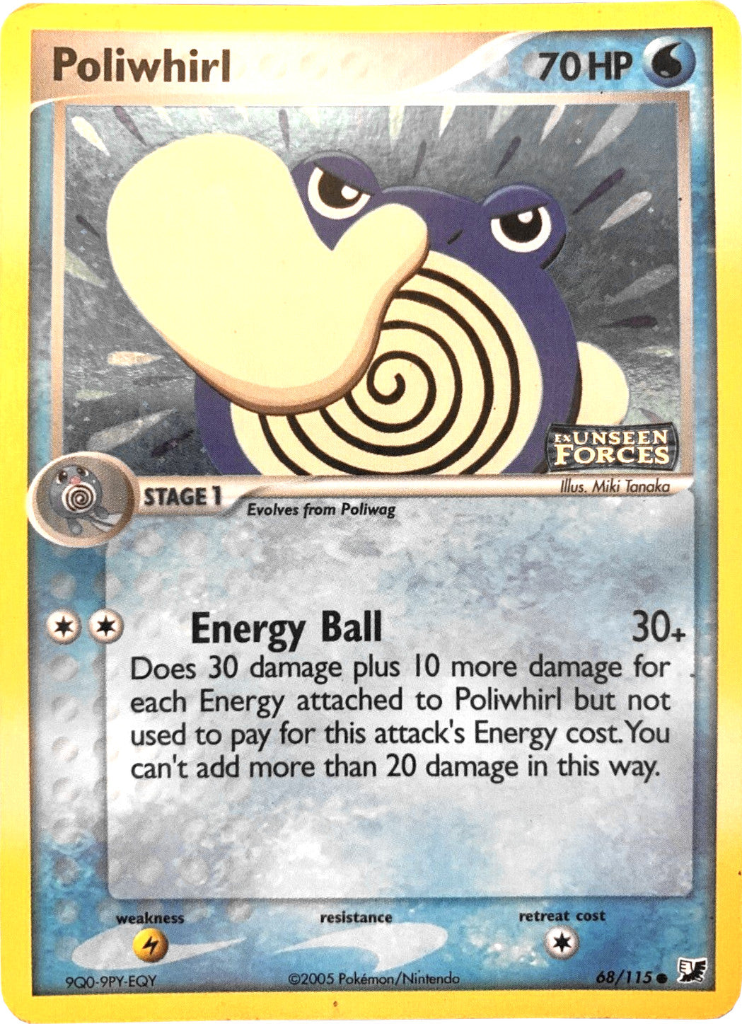 Poliwhirl (68/115) (Stamped) [EX: Unseen Forces] | North Game Den