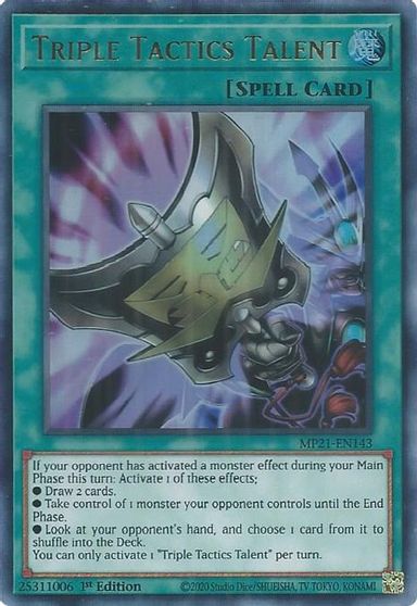 Triple Tactics Talent [MP21-EN143] Ultra Rare | North Game Den