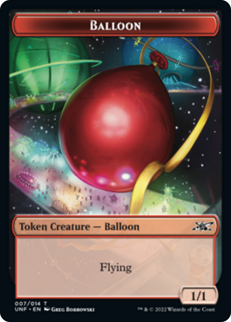 Zombie Employee // Balloon Double-sided Token [Unfinity Tokens] | North Game Den