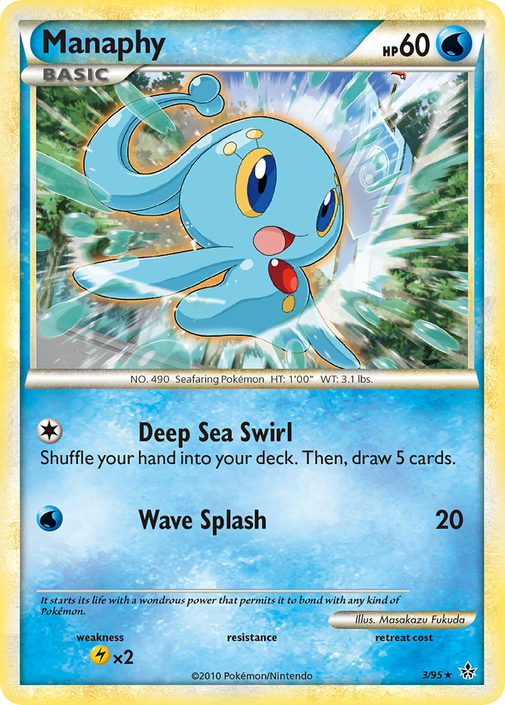 Manaphy (3/95) [HeartGold & SoulSilver: Unleashed] | North Game Den