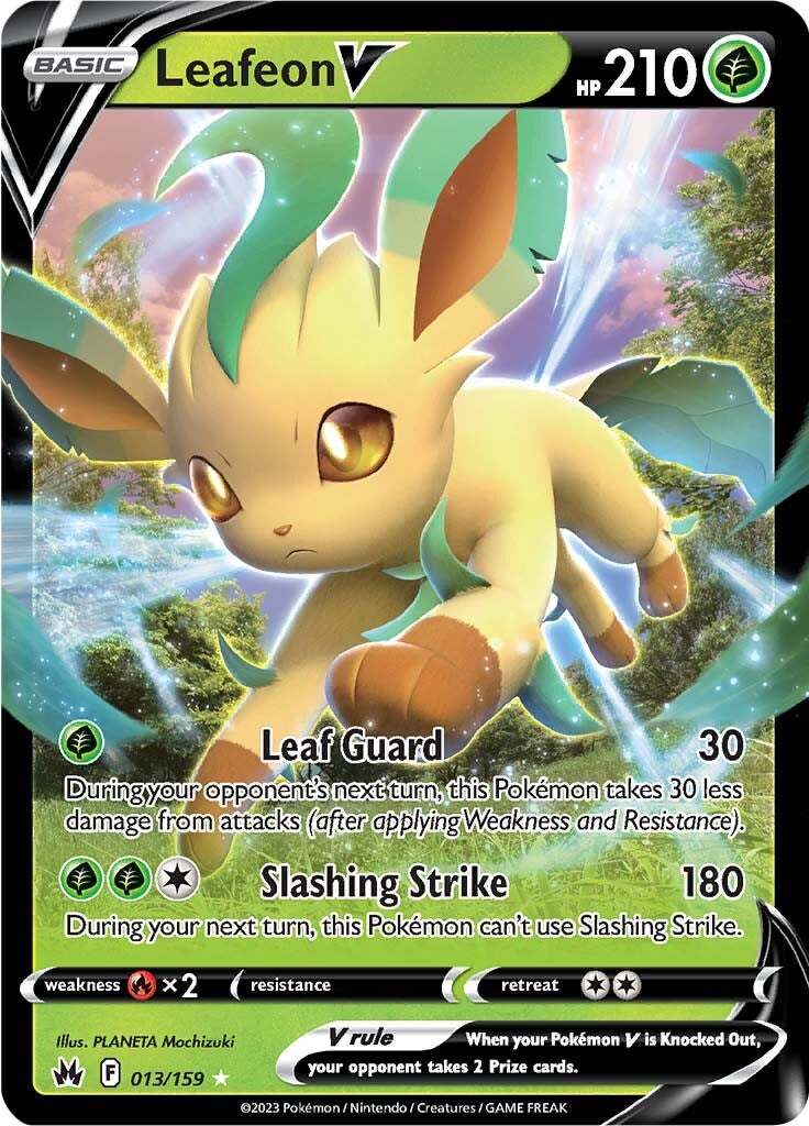 Leafeon V (013/159) [Sword & Shield: Crown Zenith] | North Game Den