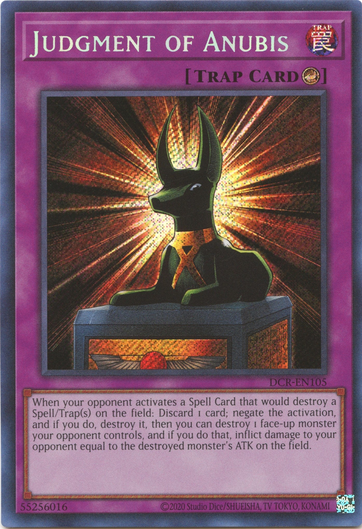 Judgment of Anubis (25th Anniversary) [DCR-EN105] Secret Rare | North Game Den