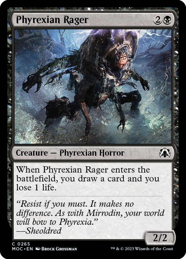 Phyrexian Rager [March of the Machine Commander] | North Game Den