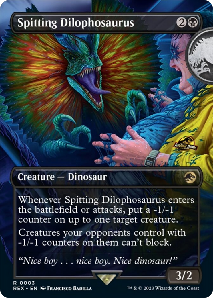 Spitting Dilophosaurus (Borderless) [Jurassic World Collection] | North Game Den