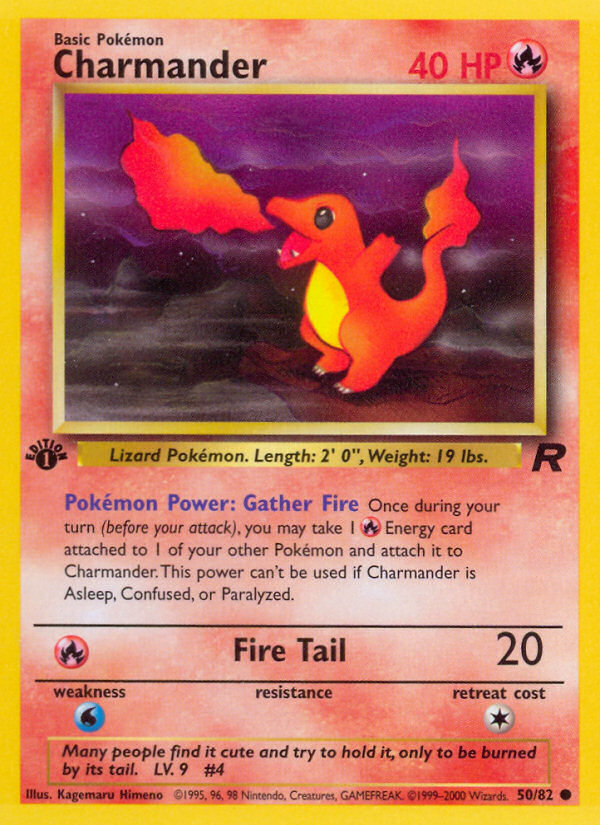 Charmander (50/82) [Team Rocket 1st Edition] | North Game Den