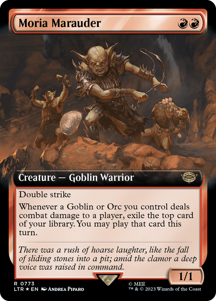 Moria Marauder (Extended Art) (Surge Foil) [The Lord of the Rings: Tales of Middle-Earth] | North Game Den