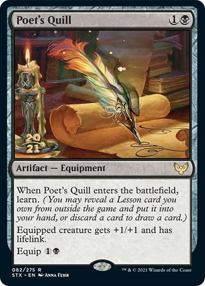 Poet's Quill [Strixhaven: School of Mages Prerelease Promos] | North Game Den
