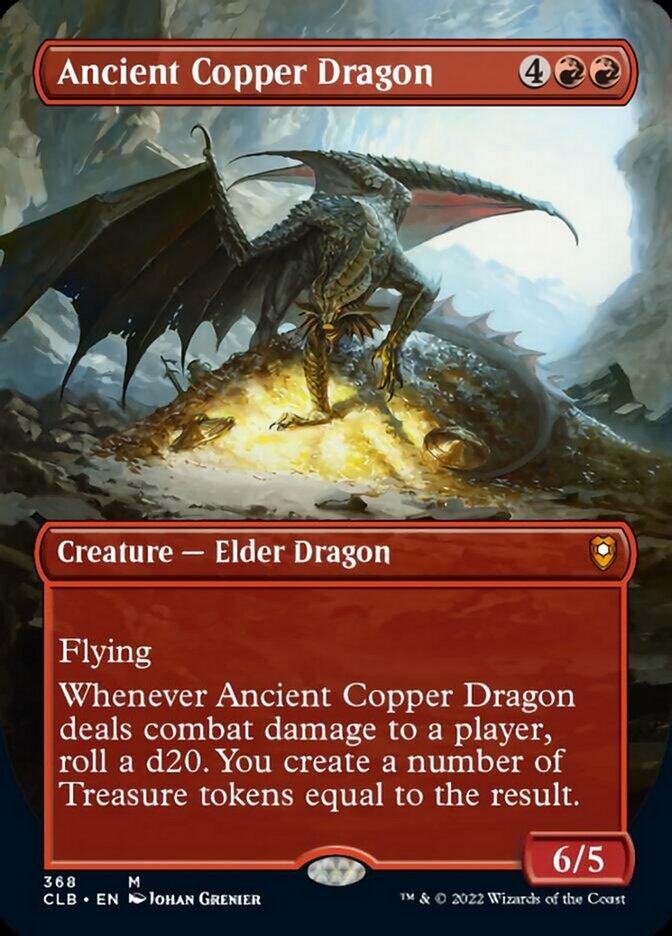 Ancient Copper Dragon (Borderless Alternate Art) [Commander Legends: Battle for Baldur's Gate] | North Game Den