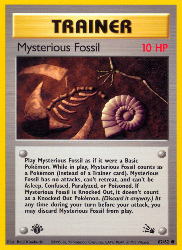 Mysterious Fossil (62/62) [Fossil 1st Edition] | North Game Den