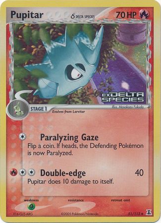 Pupitar (51/113) (Delta Species) (Stamped) [EX: Delta Species] | North Game Den