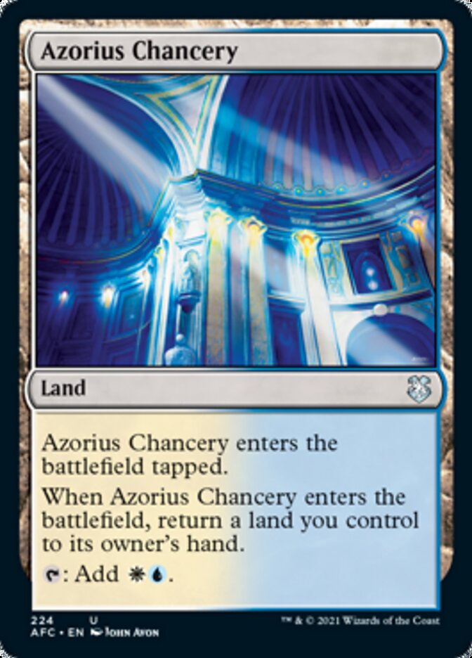 Azorius Chancery [Dungeons & Dragons: Adventures in the Forgotten Realms Commander] | North Game Den