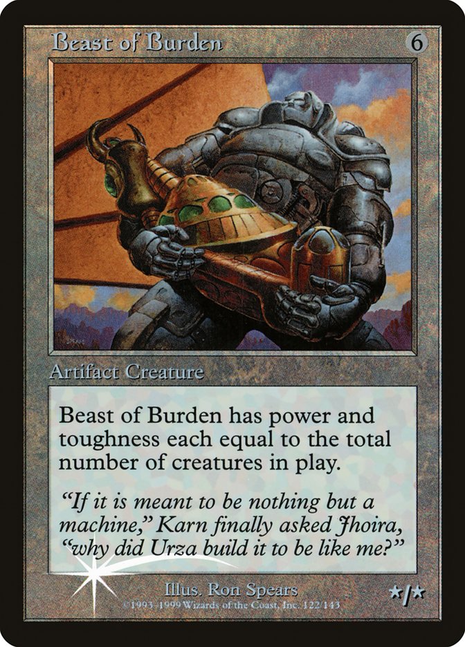 Beast of Burden (Misprinted) [Urza's Legacy Promos] | North Game Den