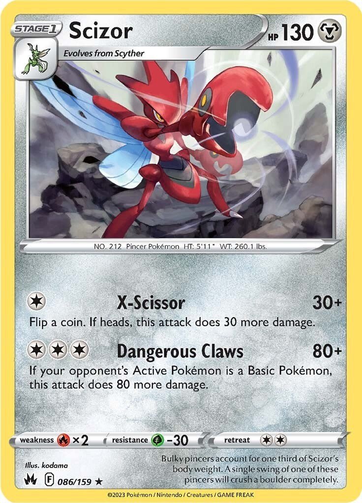 Scizor (086/159) [Sword & Shield: Crown Zenith] | North Game Den