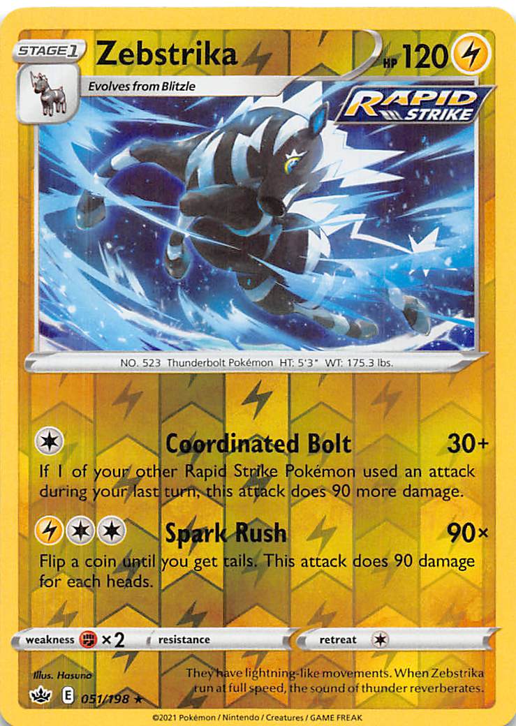 Zebstrika (051/198) [Sword & Shield: Chilling Reign] | North Game Den