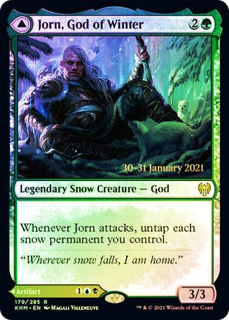 Jorn, God of Winter // Kaldring, the Rimestaff   [Kaldheim Prerelease Promos] | North Game Den