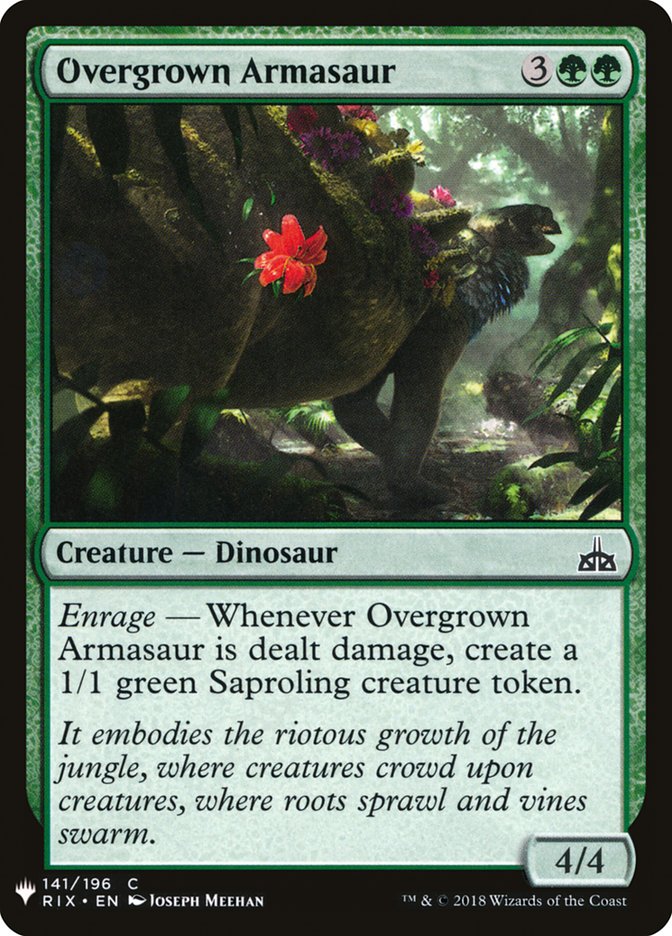 Overgrown Armasaur [Mystery Booster] | North Game Den