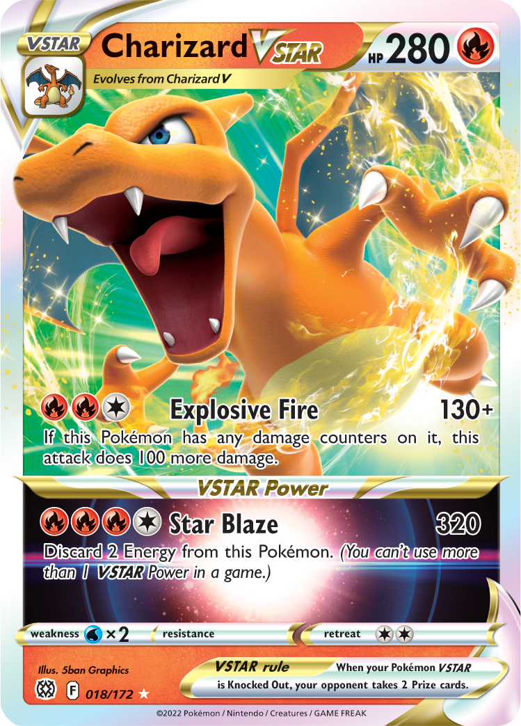 Charizard VSTAR (018/172) [Sword & Shield: Brilliant Stars] | North Game Den