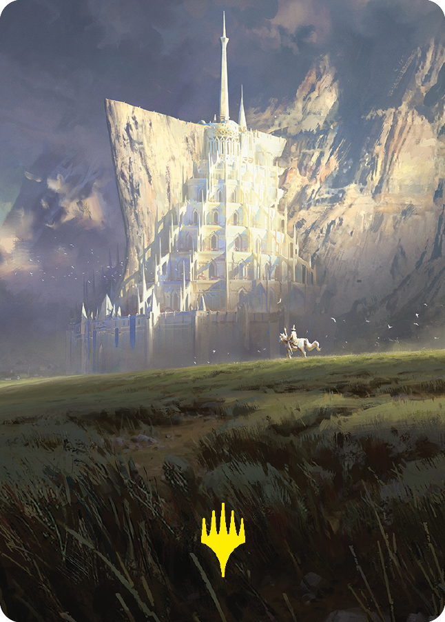 Minas Tirith Art Card (Gold-Stamped Signature) [The Lord of the Rings: Tales of Middle-earth Art Series] | North Game Den