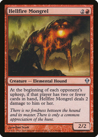 Hellfire Mongrel [Zendikar] | North Game Den