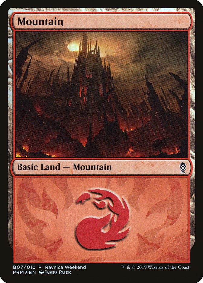 Mountain (B07) [Ravnica Allegiance Guild Kit] | North Game Den