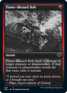 Flame-Blessed Bolt [Innistrad: Double Feature] | North Game Den