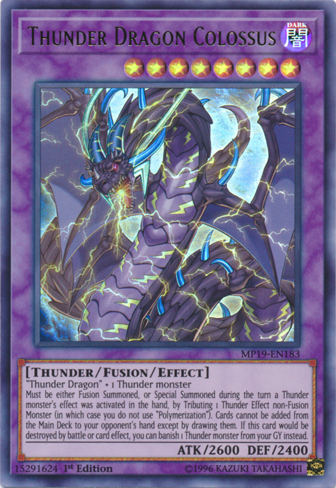 Thunder Dragon Colossus [MP19-EN183] Ultra Rare | North Game Den