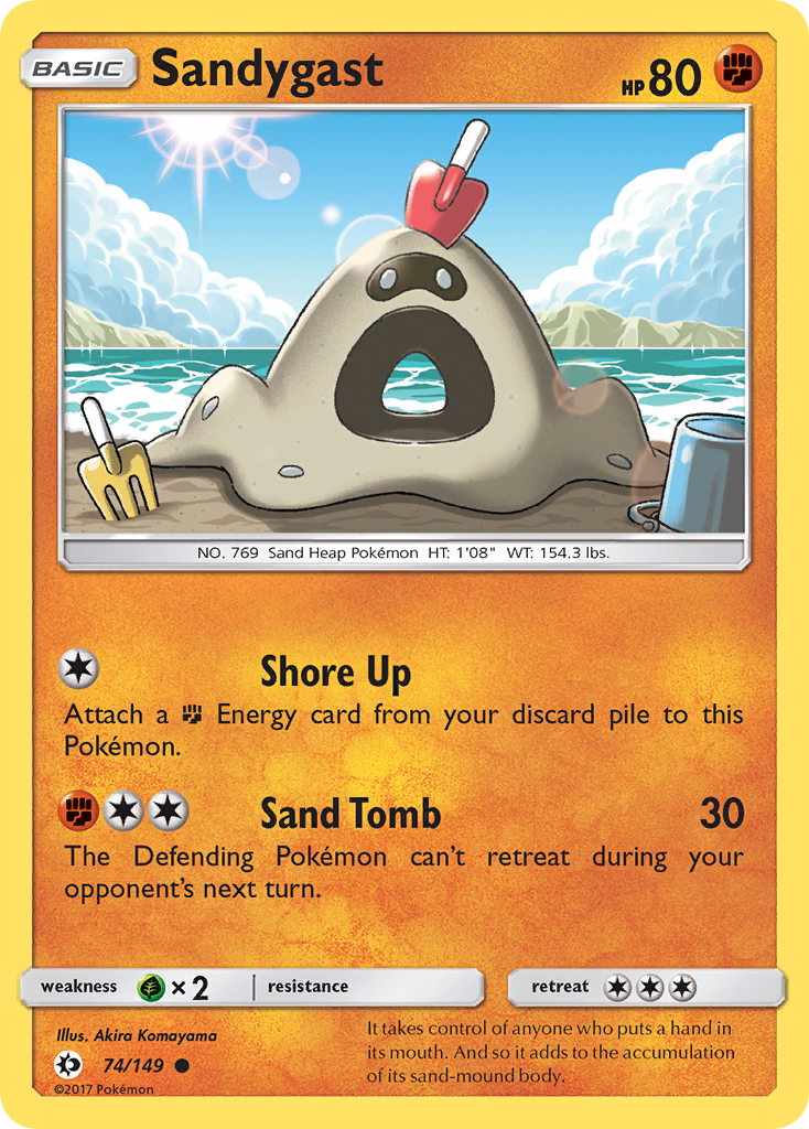 Sandygast (74/149) [Sun & Moon: Base Set] | North Game Den