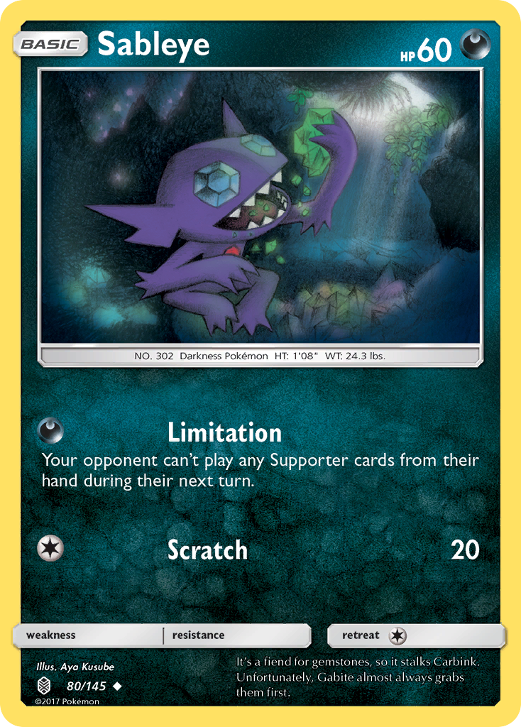 Sableye (80/145) [Sun & Moon: Guardians Rising] | North Game Den