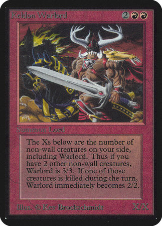 Keldon Warlord [Limited Edition Alpha] | North Game Den
